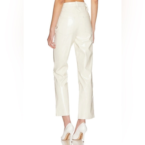 NWT- GOOD AMERICAN - Better than Leather Good Curve Straight pant. Flawed - Picture 5 of 10